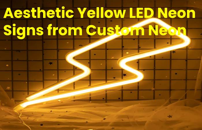 Aesthetic Yellow Neon Sign