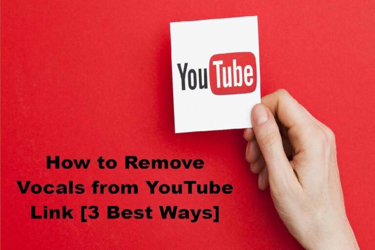 How to Remove Vocals from YouTube Link [3 Best Ways]