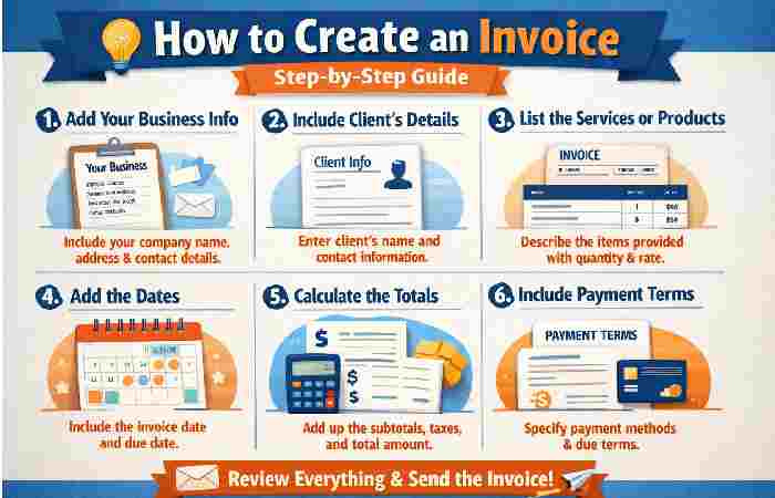 step-by-step, how to create invoices_
