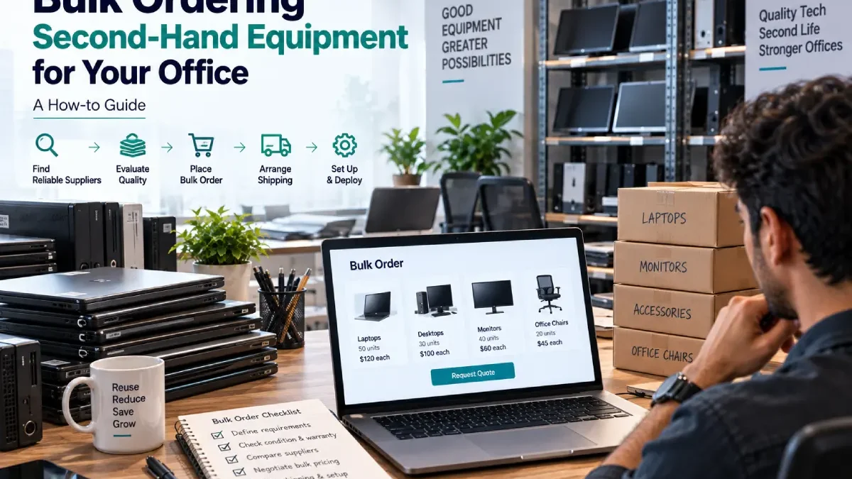 Bulk Ordering Second-Hand Equipment for Your Office: A How-to Guide